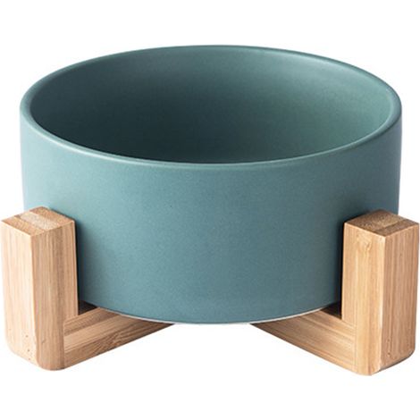 Maceta medieval [Cerámica y bambú] [Diámetro 15,5 cm] [Multicolor] – Soporte ecológico para suculentas, cactus, hierbas y como decoración de mesa. (1/5)