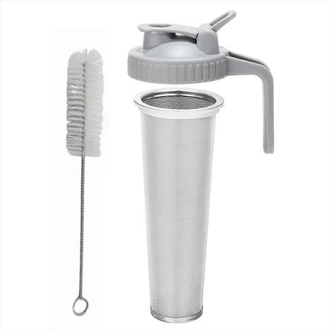 Kaffeefilter für Kaltbrühkaffee mit Ausgießdeckel für 1,9-Liter-Gläser, wiederverwendbares Sieb für Einmachgläser, Kaffeeextraktor (1/5)