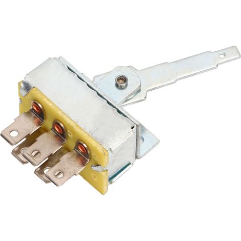 Interrupteur de commande de ventilateur à 3 vitesses, 5 broches, référence 1711241, en métal, pour système de chauffage, ventilation et climatisation haute performance. (1/5)