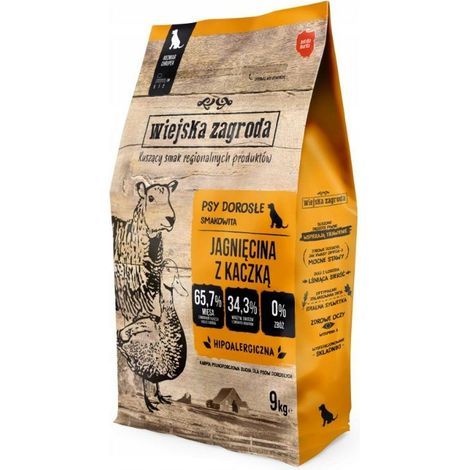 Wiejska Zagroda Lamm 9 kg Trockenfutter für Hunde