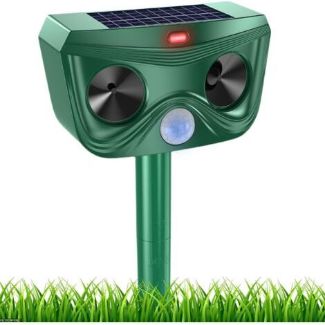 Répulsif Chat Ultrason, Repulsif Chat Solaire & Répulsif Ultrason Anti Rongeurs Étanche, Repulsif Chat Exterieur avec Détecteur de Mouvement pour Anti Chats Chiens Souris Animaux Sauvages (1/5)