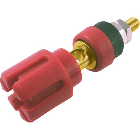 Cliff CL159721A Fiche femelle de laboratoire Ø de la broche: 4 mm rouge 1 pc(s)