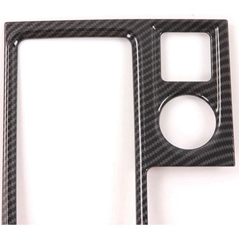 Carbon fiber textured material: ABS gear shift cover, gear shift frame, automotive parts compatible with three (1/5)