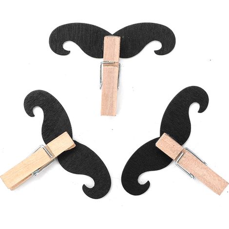 Packung mit 50 Bartclips für Bastelarbeiten, Dekorationen und handgemachte Geschenke. (1/5)