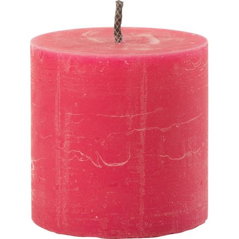 Bougie Pilier Extérieur "Odessa" 21cm Rose (1/3)