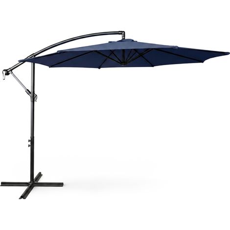 Parasol de jardin ASTER avec protection UV bleu foncé, Poids 12,1 kg Dimensions L300 x l300 x H245 cm (1/5)