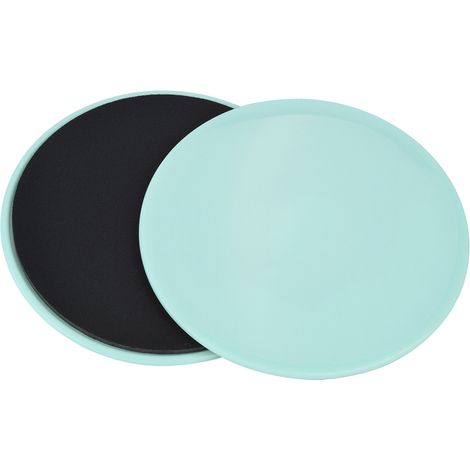 Lot de 2 disques de glisse pour exercices de fitness, entraînement complet du corps et du tronc (vert clair)