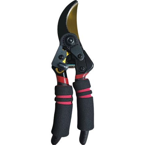 Sécateur professionnel robuste en acier au carbone avec lames SK-5 affûtées - Outil de taille et de jardin adapté à une utilisation domestique et à l'aménagement paysager.-AquaForge (1/5)