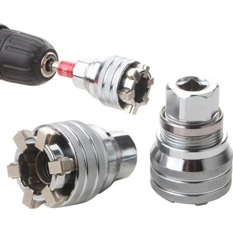 Clé à douille universelle réglable professionnelle 3/8-3/4" 10 mm - 19 mm - Outils pour clé dynamométrique à cliquet et perceuse 3/8"