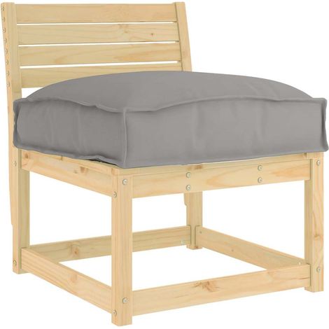 Maison Exclusive - Cuscino Tessuto Oxford Grigio 60 x 40 x 8 cm (1/5)