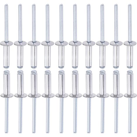 5mm x 16mm (DxL) Blind Rivets - 60Pack - Good for Machinery Assembly - Aluminum Open Dome End Rivet (1/5)
