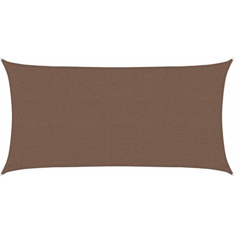 Sonnensegel Braun 2 x 6 m HDPE vidaXL
