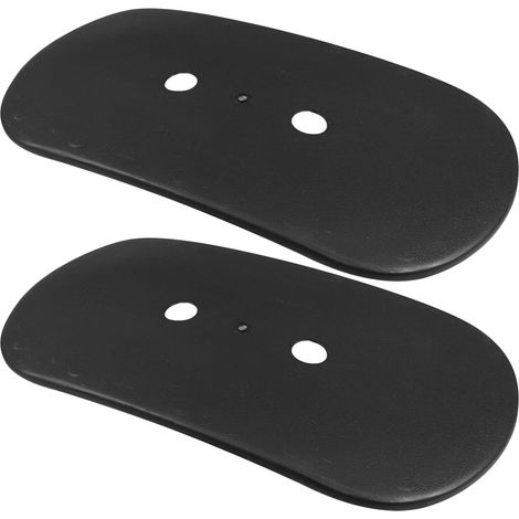 2 Pièces Dossier de Chaise de Bureau de Rechange en Plastique Noir (1/5)