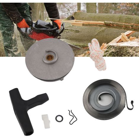 Kit de réparation du jeu du démarreur de tronçonneuse compatible avec l'ensemble de poulie STILL TS350 038 041 MS380 MS381 (1/5)