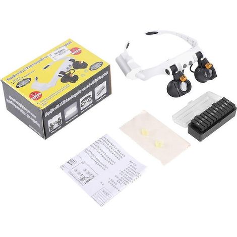 Lampe LED 21, loupe frontale combinée avec lentille interchangeable