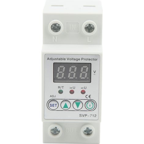Over Under Voltage Protector Volt Protective Device Adjustable Auto Delay Reset 220V 40A