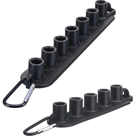 Set mit 2 Hochdruckreiniger-Düsenhaltern – Aufbewahrungsorganizer mit Aufhängeclip – Kompatibel mit 5/7-Zoll-Sprühdüsen und 1/4-Zoll-Schnellkupplungen (1/5)