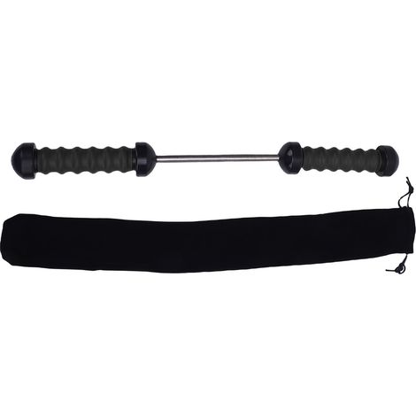 Rouleau de poignet et d'avant-bras, conception de poignée antidérapante, TPE de qualité alimentaire, rembourrage doux, Portable, noir, 30kg (1/5)