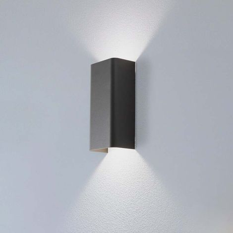 [GEBRAUCHT] B-Ware Nowodvorski Lighting Wandleuchte Bergen hellgrau 23 cm GU10 dimmbar IP20 (1/2)