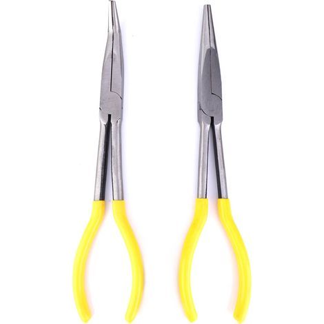 11-Zoll-Spitzzange aus Kohlenstoffstahl, 45-Grad-Biege-Werkstattausrüstung, 2-teiliges Handwerkzeug (1/5)