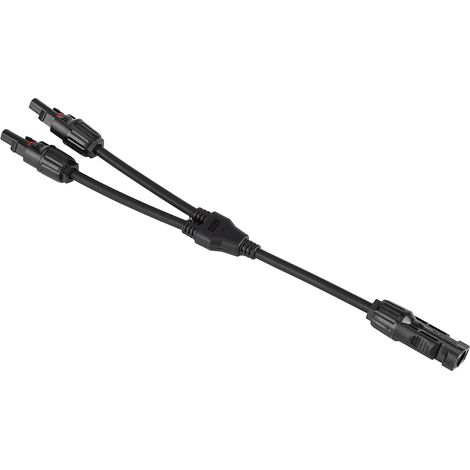 Paar Y-förmige Solarstecker (Stecker und Buchse), Verlängerungskabel für PV-Module, Dual-Eingangs-/Ausgangsadapter, 1 Paar (1/5)