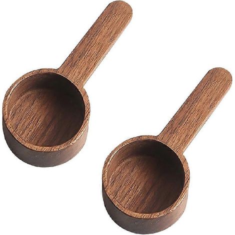 Cuillères doseuses à café en bois, qualité alimentaire, à long manche, pour grains de café. (1/5)