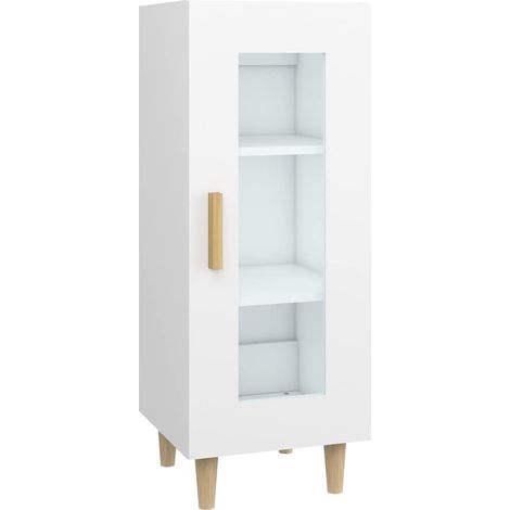Sideboard/Anrichte/Buffet Weiß 34,5x34x90 cm Holzwerkstoff LXWW227827 (1/5)