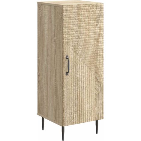 vidaXL  Sideboard  Sonoma Oak 33 x 34.5 x 89.5 cm Engineered Wood