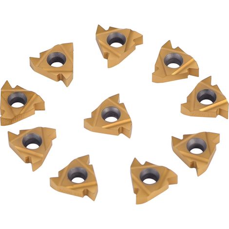 10-teiliges Set CNC-Hartmetall-Wendeschneidplatten für Drehmaschinen mit Box (1/5)
