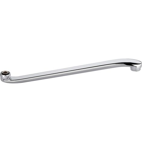 Bec de robinet, 320 mm, plat haut, chromé (1/2)