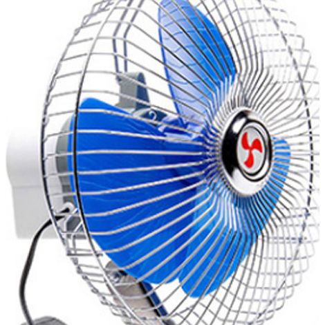 Ventilateur de voiture électrique rotatif puissant et silencieux, pince de véhicule avec prise allume-cigare pour camion, camping-car, bateau, 20 cm, 12V (1/3)