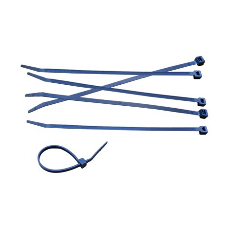 Collier bleu métallisé pour agroalimentaire ou pharma 2,5x100mm PA6.6