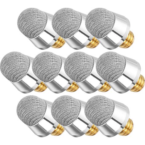 Embouts de Stylet Capacitif Écran Bruit M5 Filetage Externe 10 6,4 Mm en Alliage D'aluminium Argenté Lot de 10 Pièces Compatibles Tablettes Tactiles (1/5)
