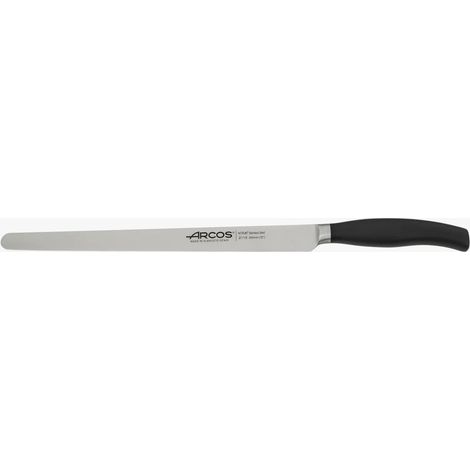 Couteau à Jambon Forgé 250 mm – Couteau de Cuisine, Résistant à la Rouille et à la Corrosion, Lame Flexible et Bord Lisse – Couleur Noire, Série Clara (1/5)