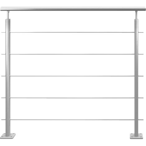 INGA - Montagefertiges Geländerset 1m aus Aluminium (1/4)