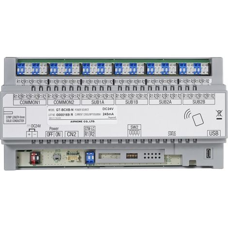 Centrale audio supplémentaire avec lecteur nfc pour système étendu gt version b GTBCXBN AIPHONE 200261