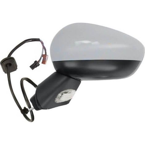 Rétroviseur électrique gauche à peindre base noire Citroen C3 2 2009-2016