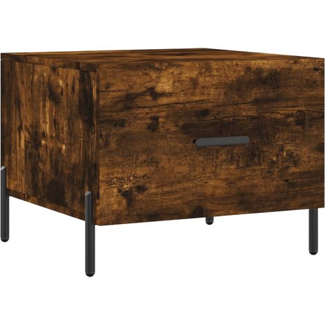 Maison Exclusive - Couchtisch Räuchereiche 50x50x40 cm Holzwerkst