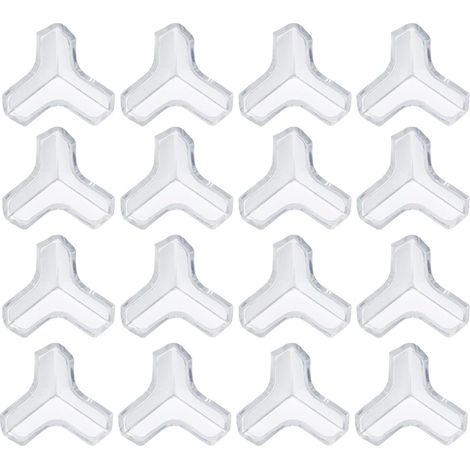 Baby Tischeckenschutz, 16 Stück Transparenter Ecken-Möbelschutz, Starke Transparente Haftung, Tischeckenschutz, Geeignet für Kinderbetten, Kamin, Tisch, Ecken