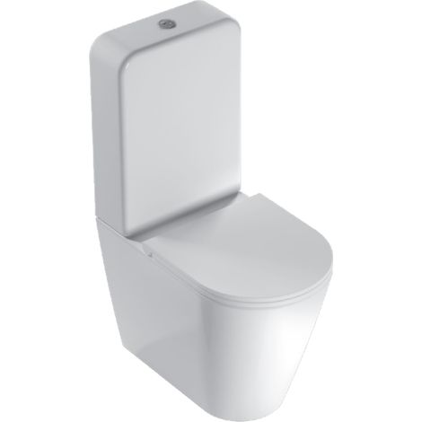Vaso monoblocco 58x36 h 43cm Globo Forty3 FO003BI Bianco - Ceramica