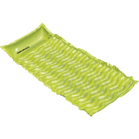 Matelas gonflable de piscine 185 x 76 x 23 cm – Capacité 1 personne – Couleur vert anis – Pression de gonflage 0,3 bar (1/2)