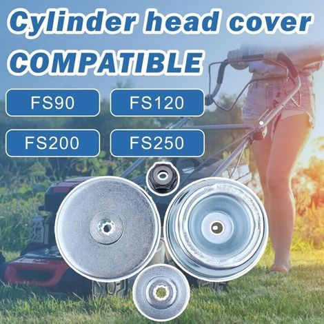 Adaptateur de Lame pour Tête de Débroussailleuse STIHL FS55 FS55R FS36 FS44 FS56 FS80 FS90 et Plus de Modèles, Plate Lame + Plaque Poussée + Rondelle Butée + Écrou 4 in 1 Kit (1/3)
