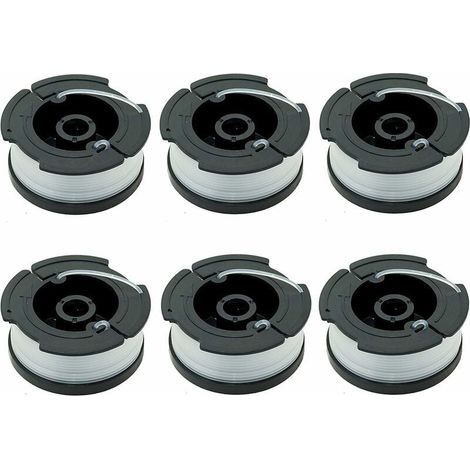 Paquet de 6 Bobines A6481 A6485 pour Black Decker Coupe Bordures (1/4)