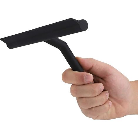 Raclette pour Portes en Verre, tête de raclette en Caoutchouc et Support en Acier Inoxydable pour Portes en Verre, Salle de Bain, Portes de Douche, miroirs, Carreaux et vitres de Voiture (1/5)