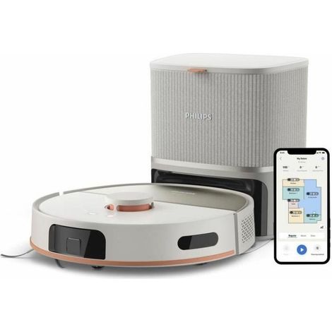 Philips Saugroboter Beige mit 200 Minuten Autonomie