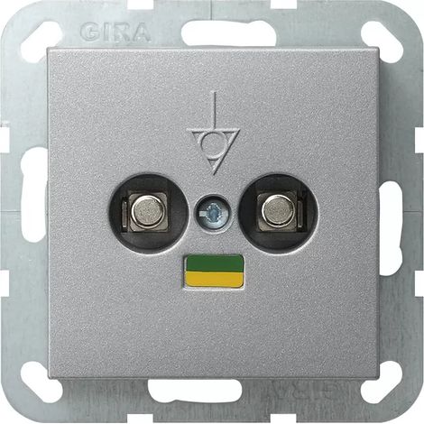Gira Potenzialausgleich-Dose 2f System 55 F Alu [040526], 0405 26