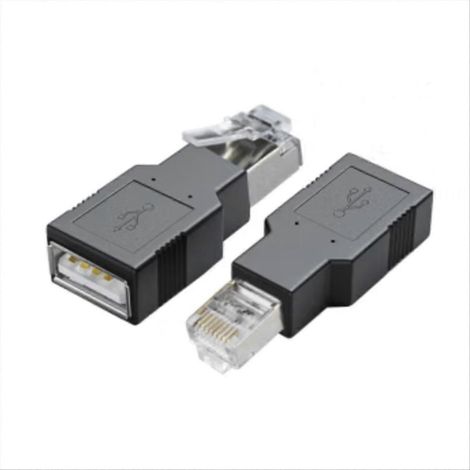 Lot de 2 adaptateurs Ethernet USB vers RJ45 pour routeurs et ordinateurs (clé réseau 100 Mbps). (1/5)