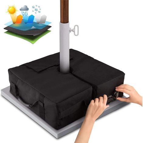 Sac De Contrepoids Pour Parasol - Tissu Oxford 900D Résistant À L'Eau Et Aux UV - Convient Pour Pieds De Parasol Carrés Extérieurs - 1 Pièce (1/5)