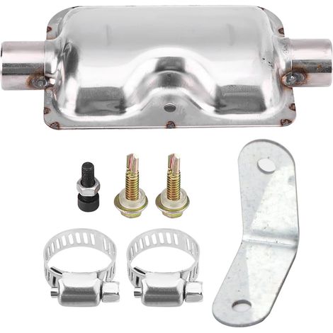 Silencieux d'Échappement de Chauffage 24mm, avec Vis de Serrage de Support