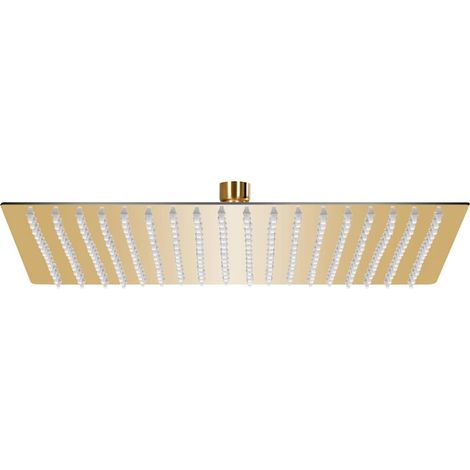 vidaXL Testa Doccia a Pioggia in Acciaio Inox 50x50 cm Quadrata